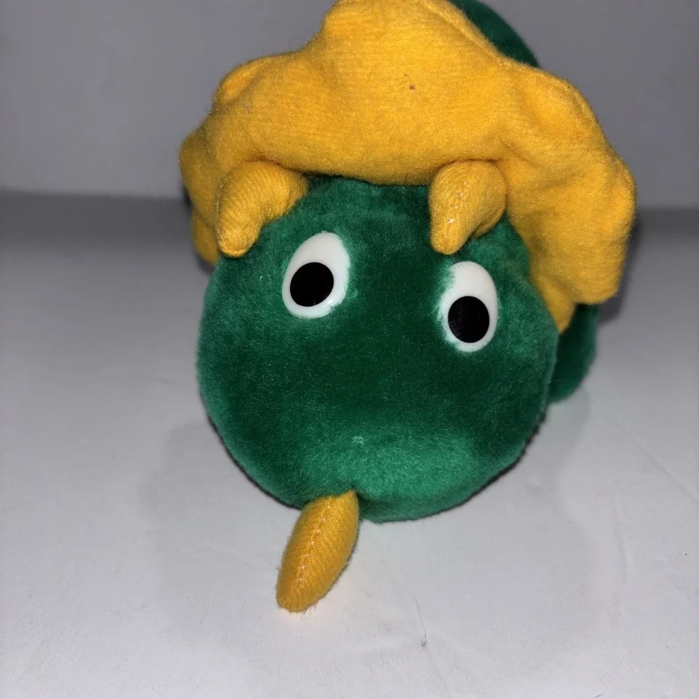 Vintage‎ US Tops Merchandising Green Yellow Dinosaur Plush 9